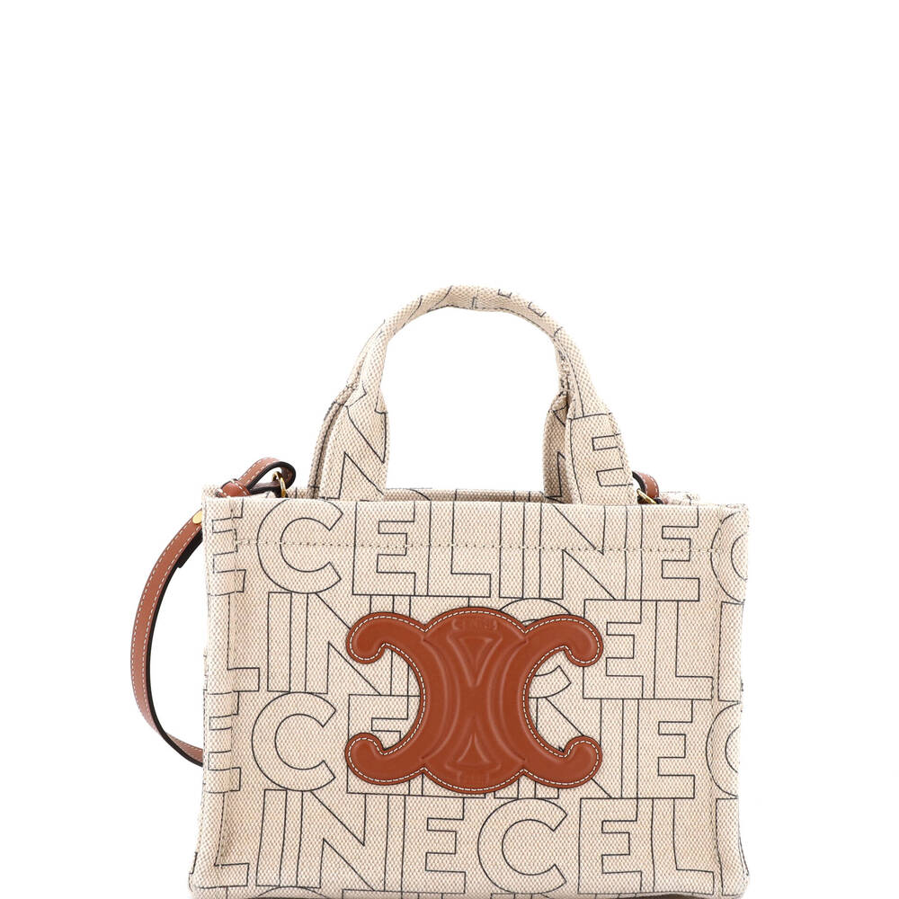 Celine Cabas Thais Tote Triomphe #203120C18B - Picture 1 of 9